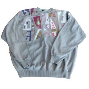 Vintage Vittorio Rocchetti Men's Pullover Sweater Size XL Italian Green